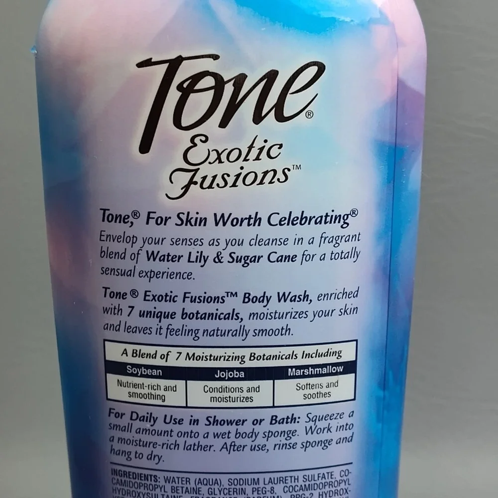 Tone Exotic Fusions‎ Water Lily & Sugar Cane Body Wash RARE DISCONTINUED 18 oz